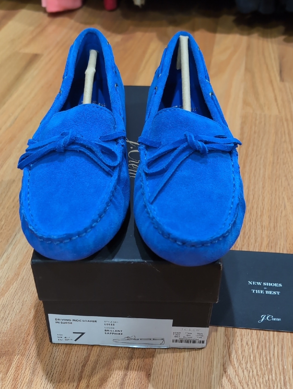 J. Crew Sapphire Blue Suede Loafers